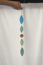BALANCE — Stained Glass Leaf Garland — Glasatelier Claire