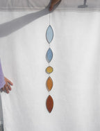 BALANCE — Stained Glass Leaf Garland — Glasatelier Claire