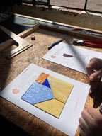 Tiffany stained glass workshop with Claire