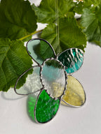 BLOOM — Stained Glass Flower Suncatcher — Glasatelier Claire