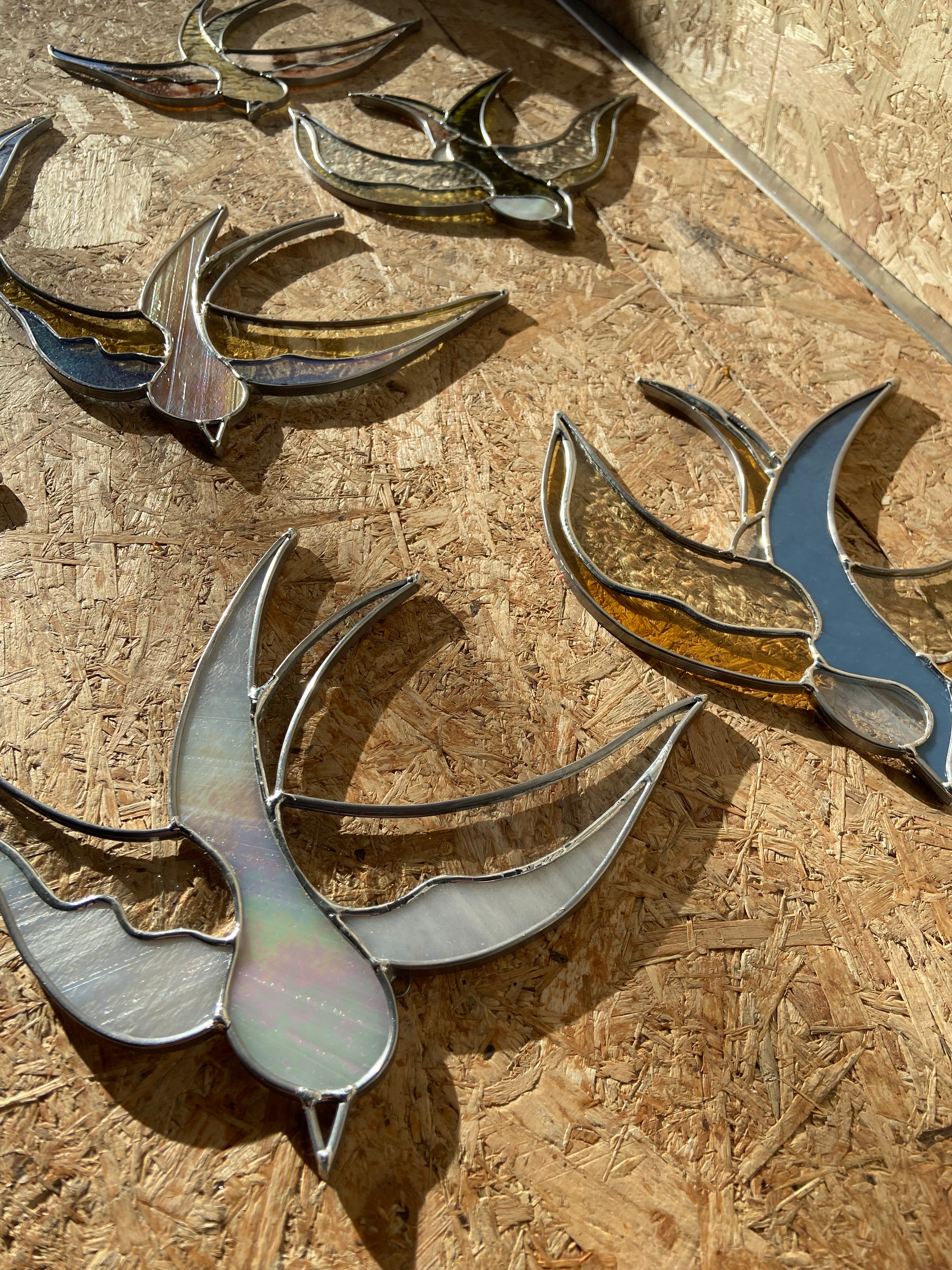 SWALLOW glass artwork