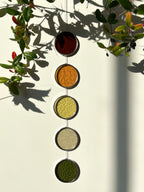 AUTUMN — Stained Glass Window Garland — Glasatelier Claire