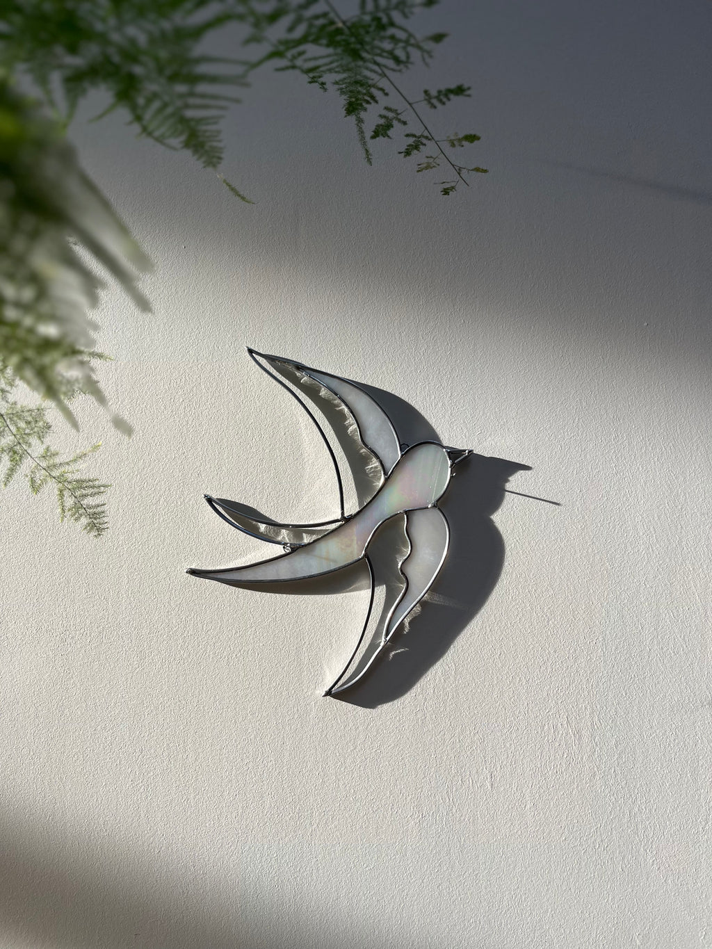 SWALLOW glass artwork