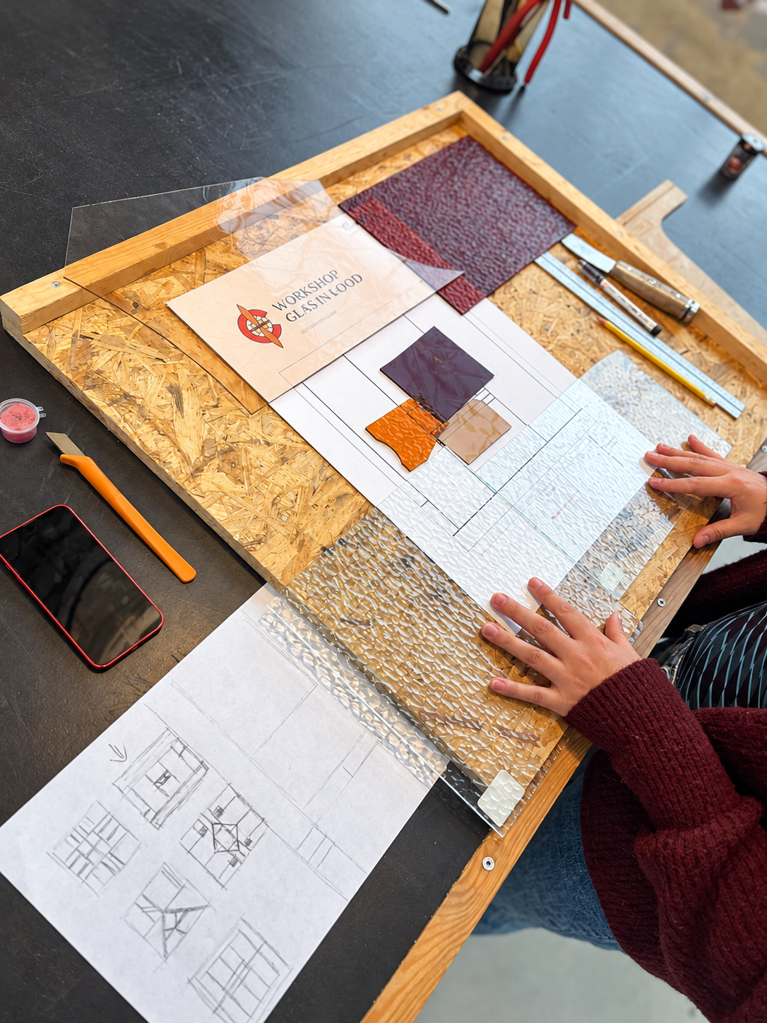 Structuurglas kiezen voor een glas-in-loodpaneel